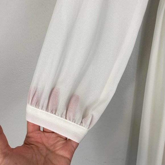 Lulu's Wondrous Water Lilies White Maxi Dress Size Large - Picture 6 of 14